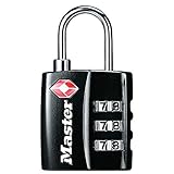 Master Lock 4680DBLK puedes establecer tu propia combinación TSA aceptado 24-Pack, Negro, Pieza, 4680DBLK
